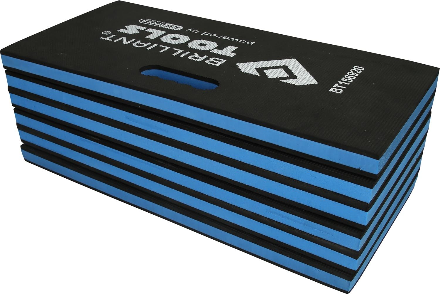 BRILLIANT TOOLS BT156920 Materassino di protezione per meccanici pieghevole, 1200 x 400 x 23 mm [Powered by KS TOOLS]