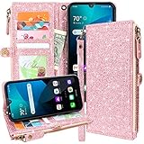 Lacass Premium Leather Flip Zipper Wallet Case Cover Stand Feature with Card Holder and Wrist Strap...