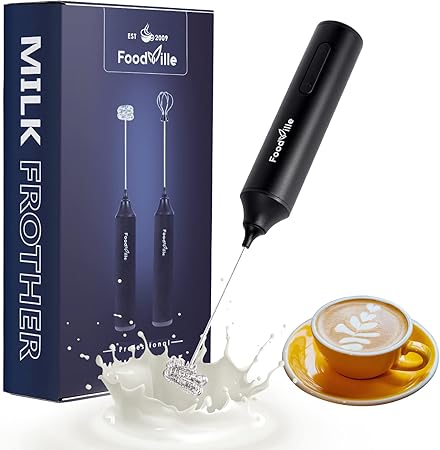 FoodVille MF05 Rechargeable Milk Frother USB Charging Handheld Foam Maker