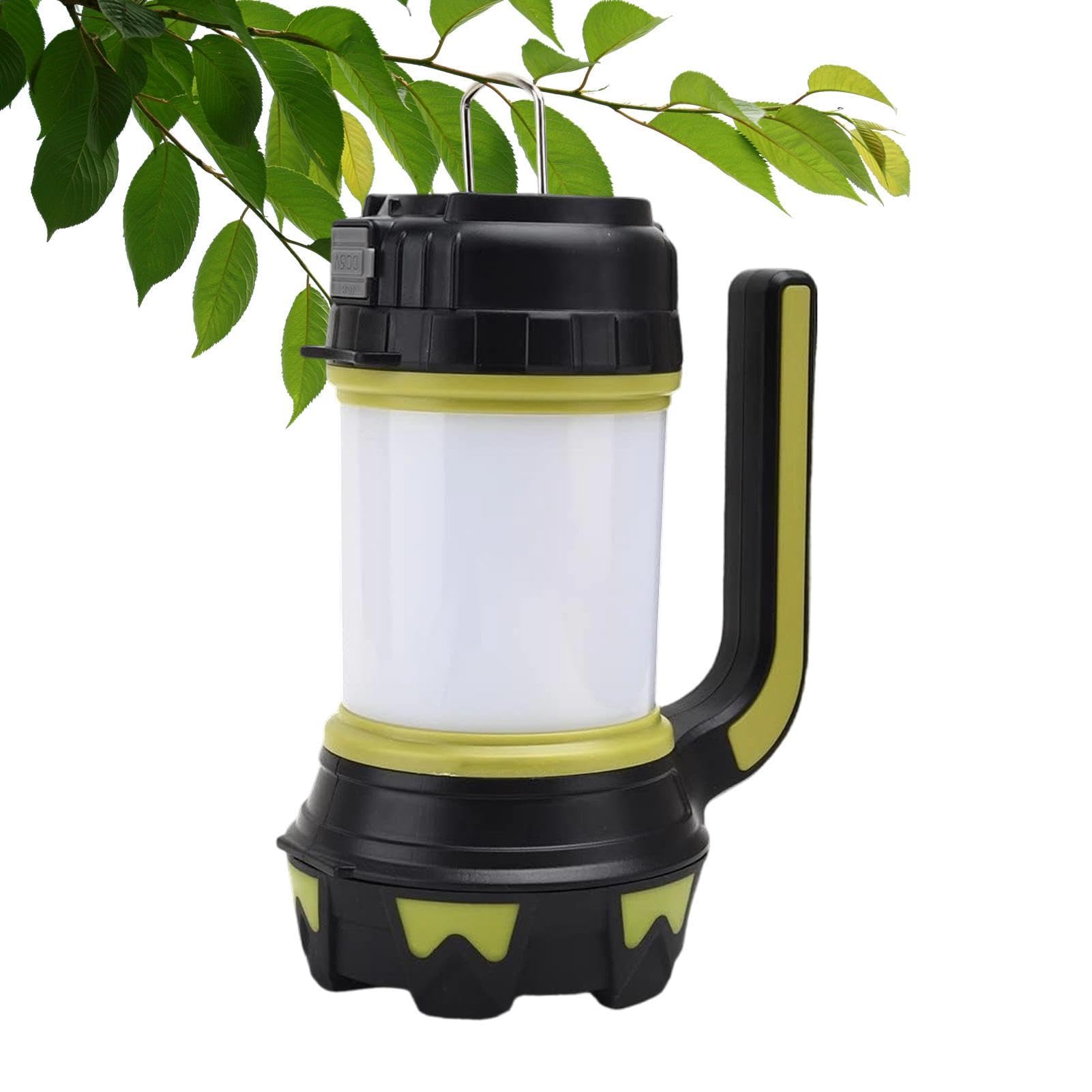 Lanterna Da Campeggio Lampada Da Esterno Con Maniglia E Gancio | Lanterna Elettrica Ricaricabile Per Outdoor Escursionismo, Pesca, Backpacking, Spiaggia, Giardino, Garage, Sopravvivenza