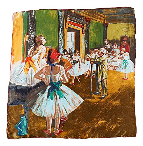 Large Square Charmeuse Silk Scarf Classic Art Print