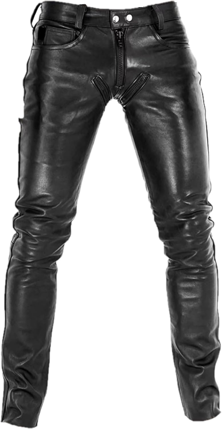 pallas - Pallas Cuir Pantalon en cuir avec lacets ref pal03799 marron