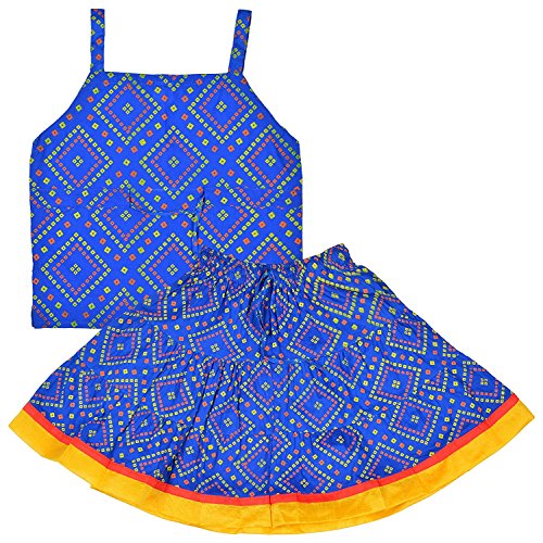 Image of DIAMO Girls' Cotton Lehenga Choli