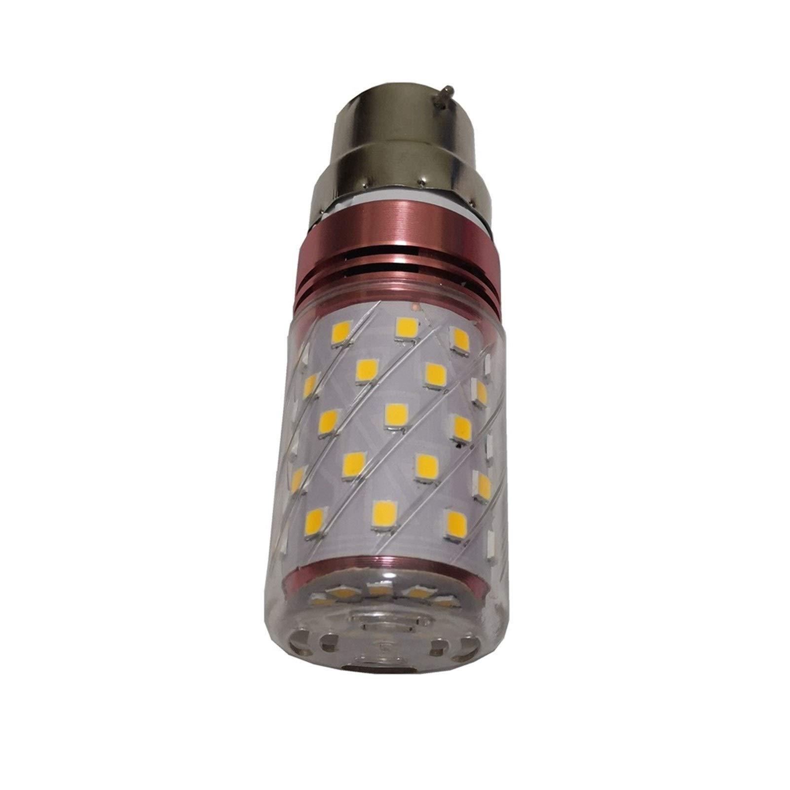 Baja Tensión Bayoneta B22 LED iluminante 24v 10W, Blanco cálido/Blanco frío, 60SMD 2835 Larga Vida Bombillas LED, AC/DC 24-60V [energética Clase A ++] 10-Pack (Color : Warm Wite)