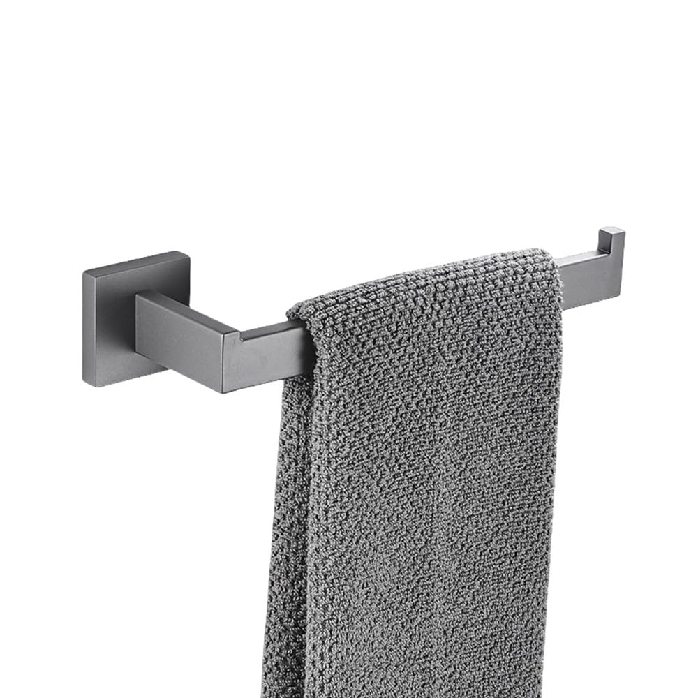 Anneau porte-serviette gris et crochets muraux pour éliminer le désordre de la douche