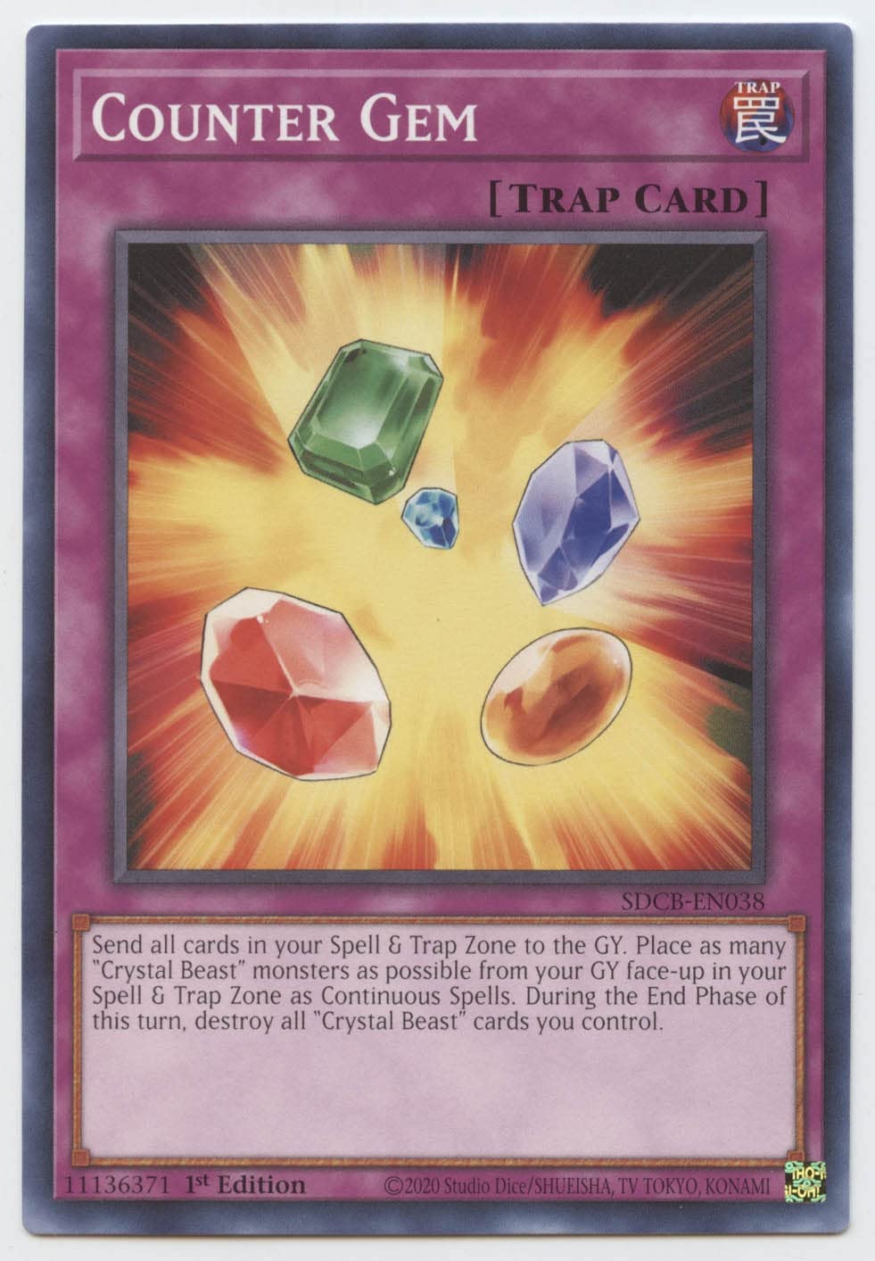 Yu-Gi-Oh! Counter Gem - SDCB-EN038 - Common - 1st Edition