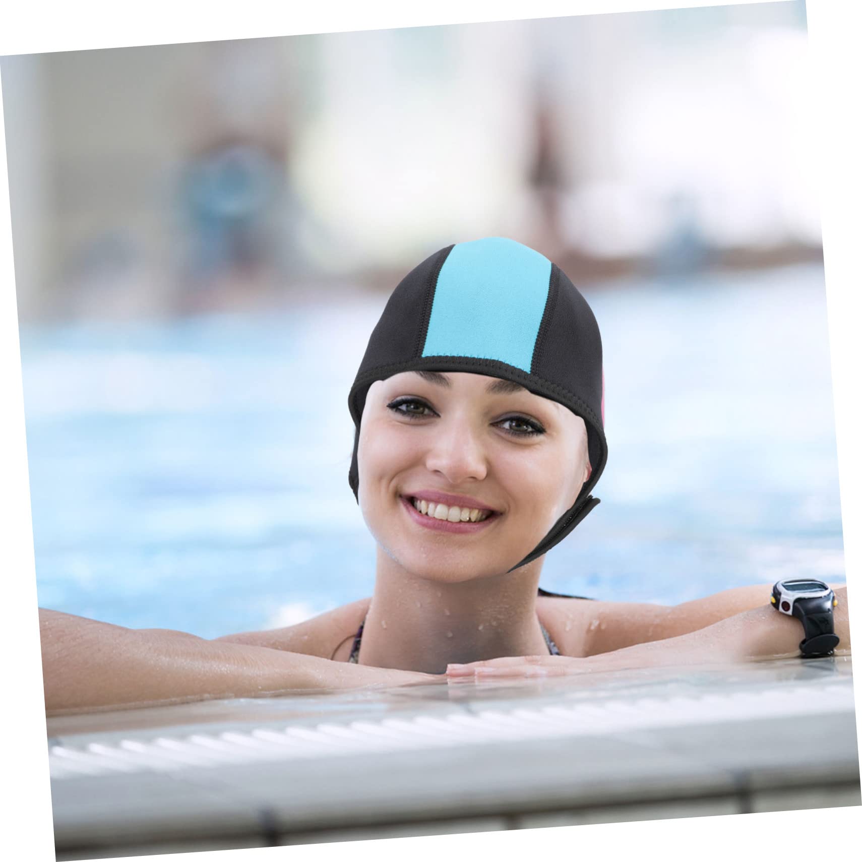 HANABASS cappuccio da immersione cuffie da nuoto con sottogola cappuccio per muta da immersione mute tappi gomma cuffia piscina cuffia da nuoto in gomma cappello da bagno in gomma