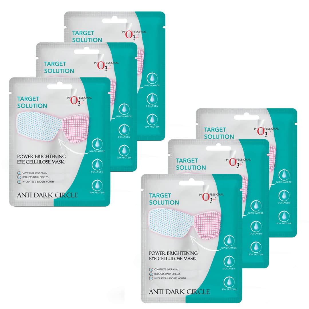 O3+ Power Brightening Anti Dark Circle Eye Sheet Mask 30gm (pack of 6)-picture-48