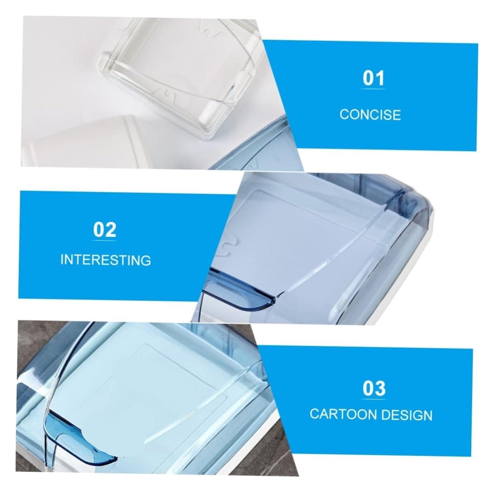 Coprispina, Copripresa elettrica, Scatola di Protezione for Prese elettriche, Coprispina in plastica, Coprispina for Prese elettriche, Resistente alle intemperie(Blue)