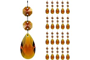 38mm Octagon Teardrop Chandelier Drops