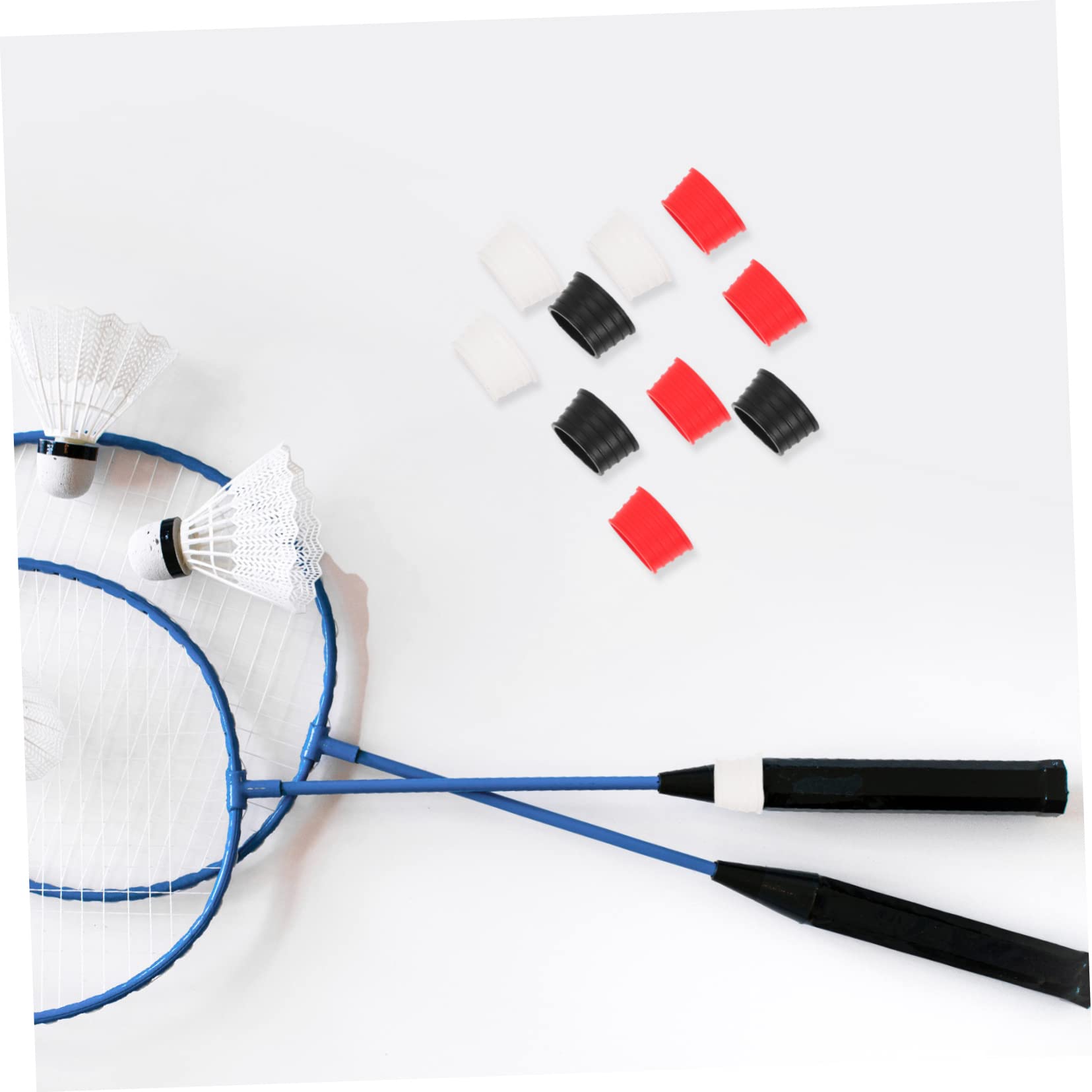 INOOMP 60 Pz Antisudore per Racchette da Tennis Impugnature in Silicone per Racchetta Anelli per Racchette da Tennis Racchetta da Squash Battito di Silicone Piccolo Gel di Silice
