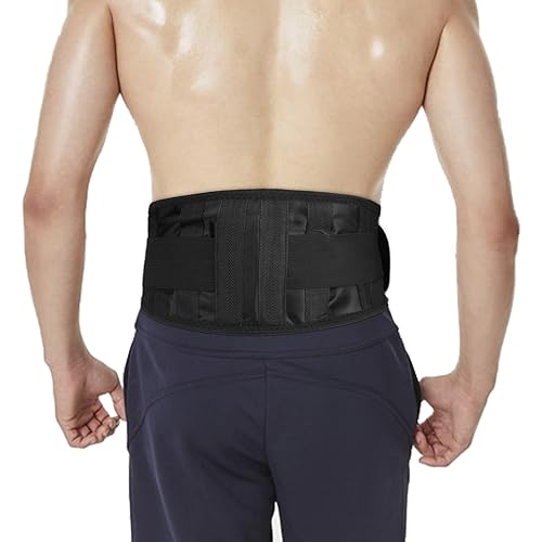 Miniatura 3 de ITODA Cinturón de apoyo para la parte inferior de la espalda con almohadilla de autocalentamiento, calentador magnético, envoltura deportiva, correa