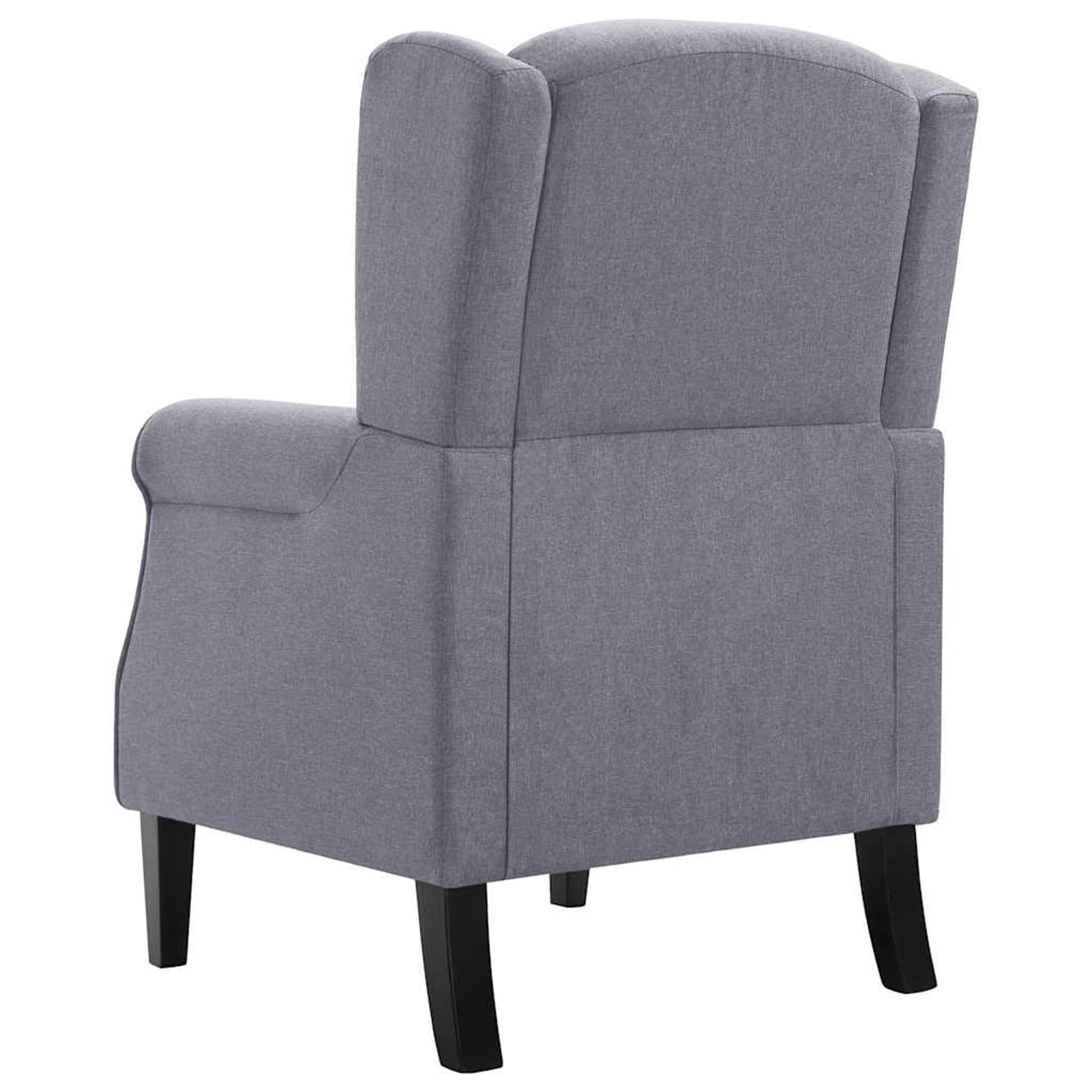 Gecheer Poltrona Grigio Scuro in Tessuto, per Salone e Angolo Lettura