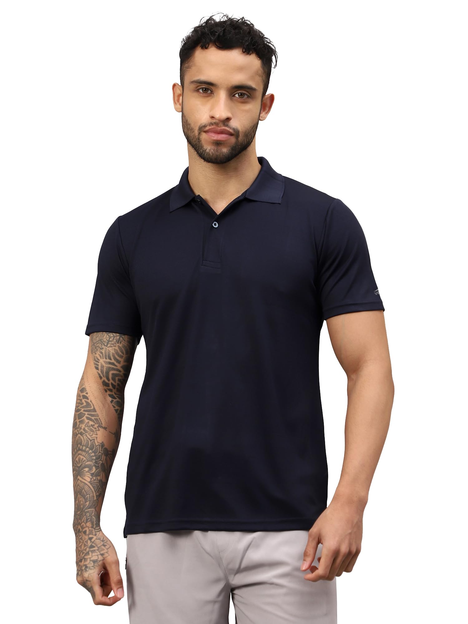 OMT-152 Men's Polyester Half Sleeve Polo T-Shirt