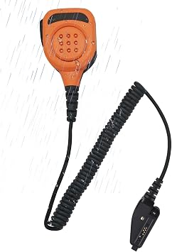 Speaker Microphone 8 Pin Shoulder Lapel Mic for Kenwood Nexedge Viking vp600 nx-3300 nx-5300-k2 P25 nx1300 nx5200 nx 200 300 3300 5300 nx3300 nx-200 nx-300 nx200 nx300 tk 2180 3180 Orange