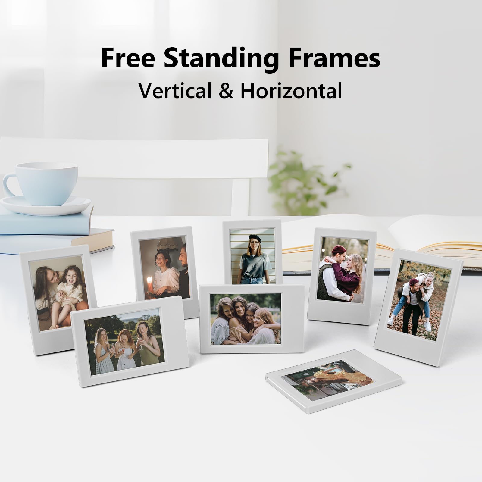 WOGOZAN 20 Pack Mini Magnetic Picture Frames For Fujifilm Instax Mini Photos - 2.15x3.4 Inch Frames For Refrigerator - View #9