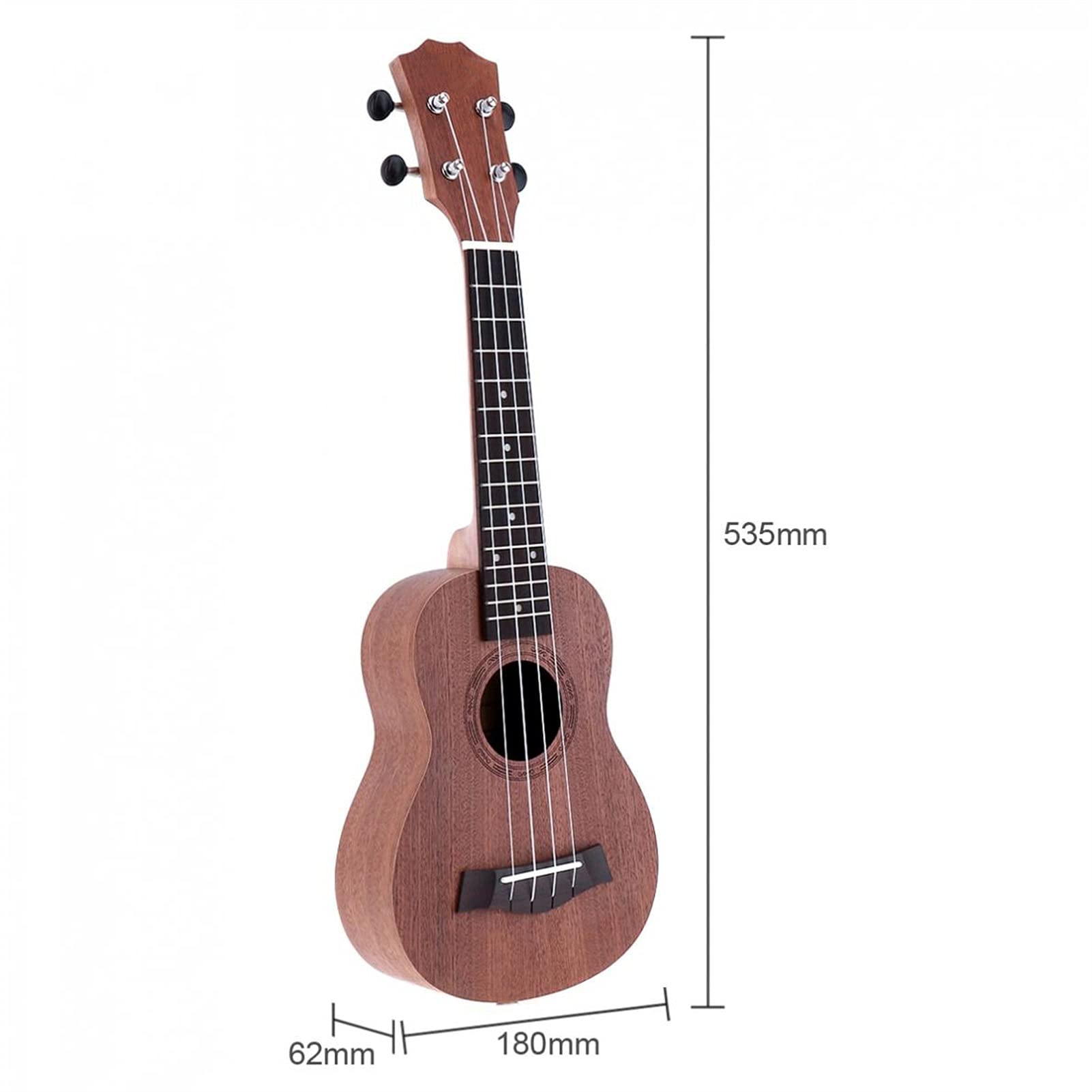 Ukulele koncertowe Początkujący Ukulele Ukulele Combo 21/23/ 26 Cal Ukulele Czarny Sopran 4 Struny Uke Hawaje Zestaw Instrumentów Muzycznych Strunowy Zestaw Zestawy+Tuner+Ciąg+Torba (Color : 26 Inch