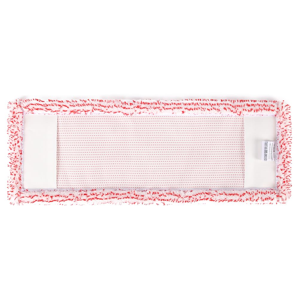 10 Stück Hygoclean Wischmopp | Polyester/Mikrofaser, Packung, rot, L: 40cm, B: 16cm, H: 1cm, Wischmopp, Bodenreinigung, Moppbezug