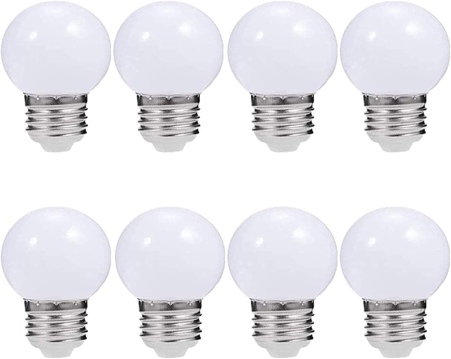 Lxcom Lighting G45 LED Bulb 3W Globe Vanity Light Bulb 30 Watt Replacement 300LM Warm White 3000K LED Light Bulb for Makeup Mirror Porch Bedroom Dressing Room, 8 Pack