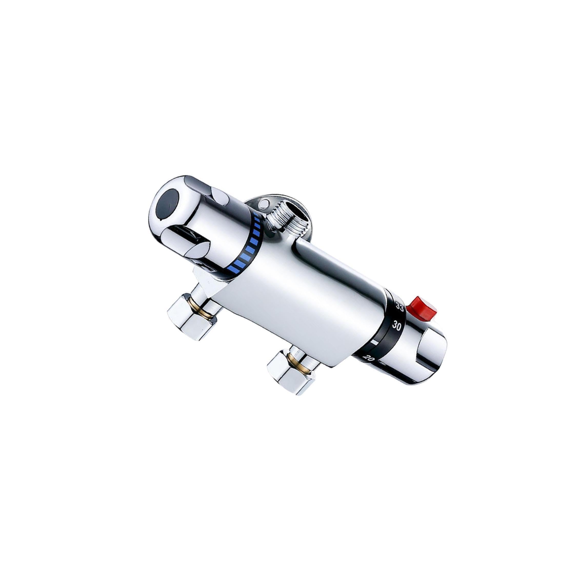 Pixzcsa Sturdy Practical Thermostatic Valve Easy To High Performance Shower Faucet Valve Reliable Replacement Parts For Bathroom Replace High Performance Controlling Temperature