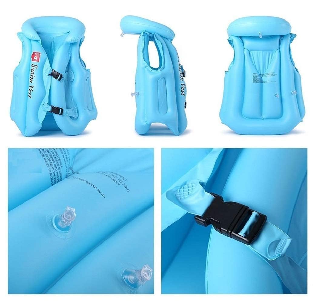 Shreedhar Impex Swimming Float Vest for Kids | Inflatable Safety Life Jacket for Pool, Beach & Water Sports | Adjustable & Comfortable Swim Aid for Boys & Girls (Multicolor) 4