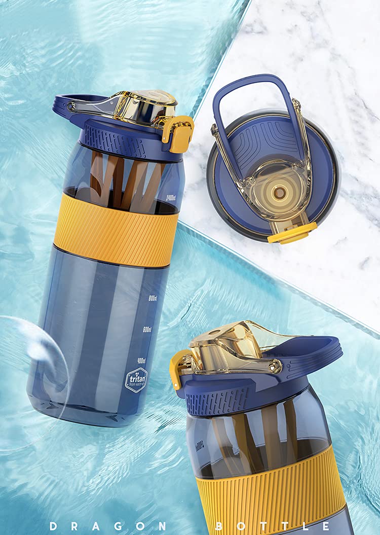 Obvie 1600ml Water Bottle with Straw & Fruit Infuser -6