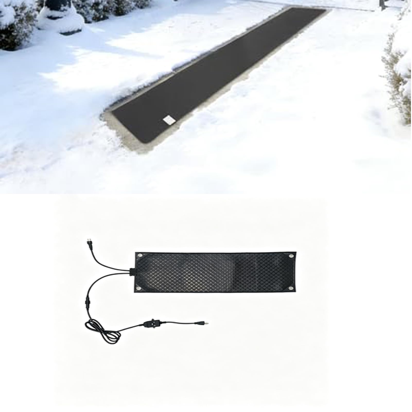 Alfombrillas Térmicas Derretir La Nieve para Escaleras,PVC Calefactoras