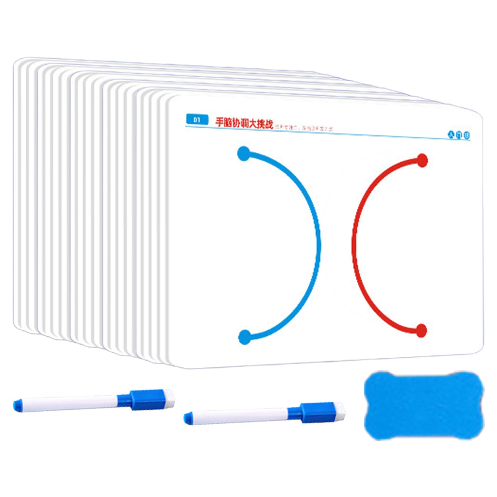 Brain Training Card Game – 10-Piece Educational Memory Cards, Hand-Brain Coordination, Left & Right Brain Development | Fine Motor Skill Feature, Parent-Child Interaction Learning Puzzle Toy