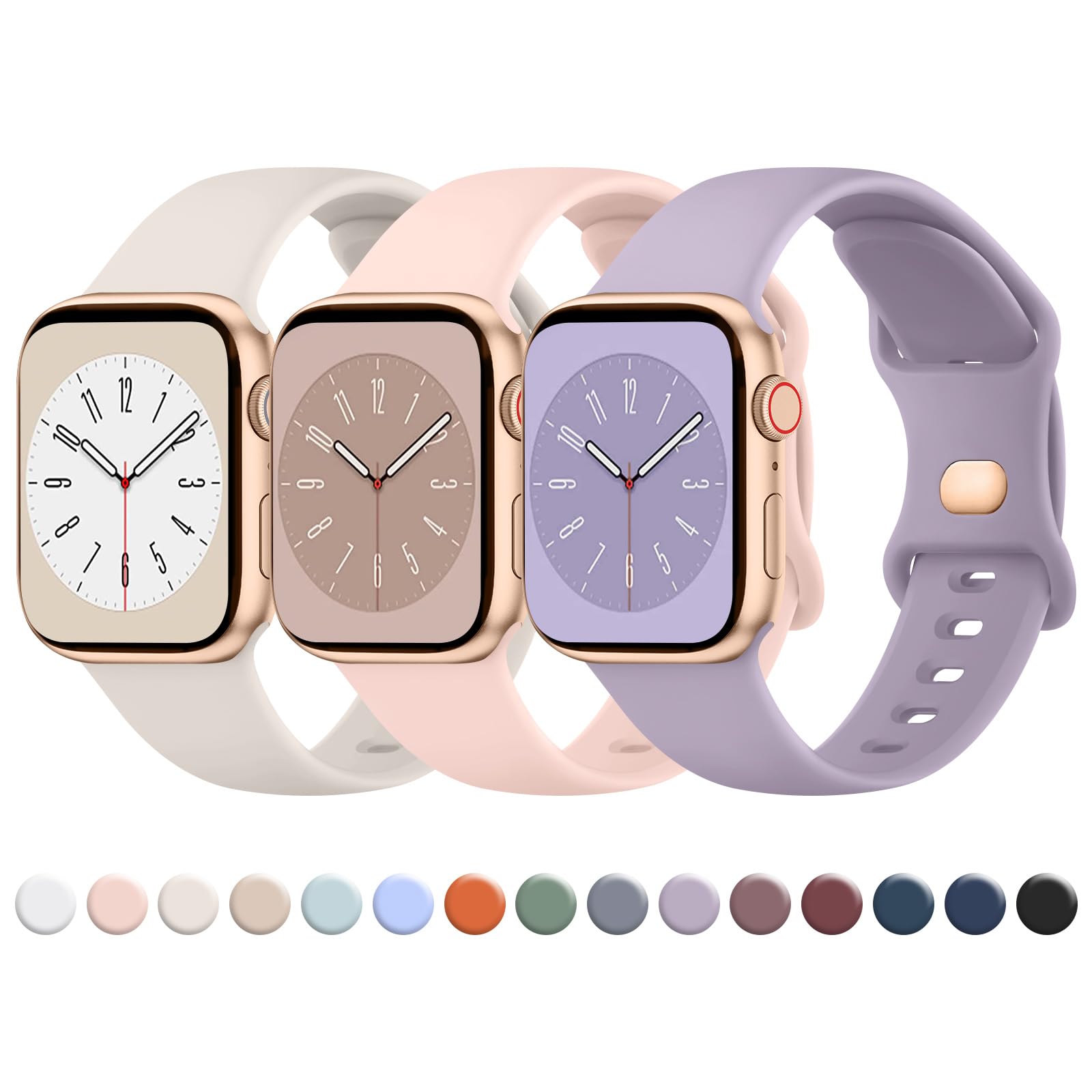 Tobfit 3-Pack Strap Compatible with Apple Watch Series 10/9/8/7/6/5/4/3/2/1/SE 1 2 – 38mm/40mm/41mm/42mm/44mm/45mm/49mm Replacement Band for Men & Women (Smartwatch Not Included)-picture-33