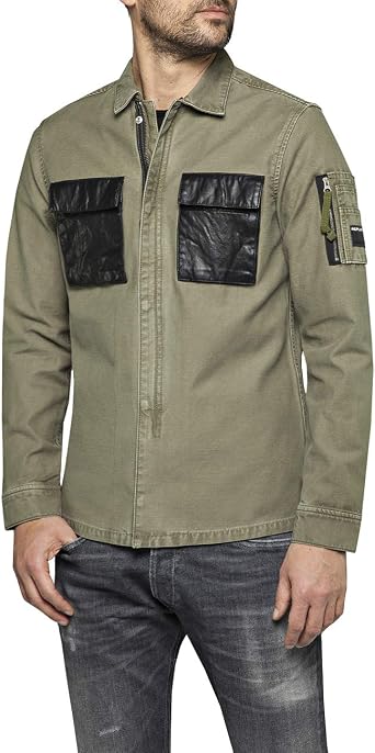 REPLAY M8022 .000.83490g Chaqueta, Verde (Light Military 835), L para Hombre:  Amazon.es: Ropa