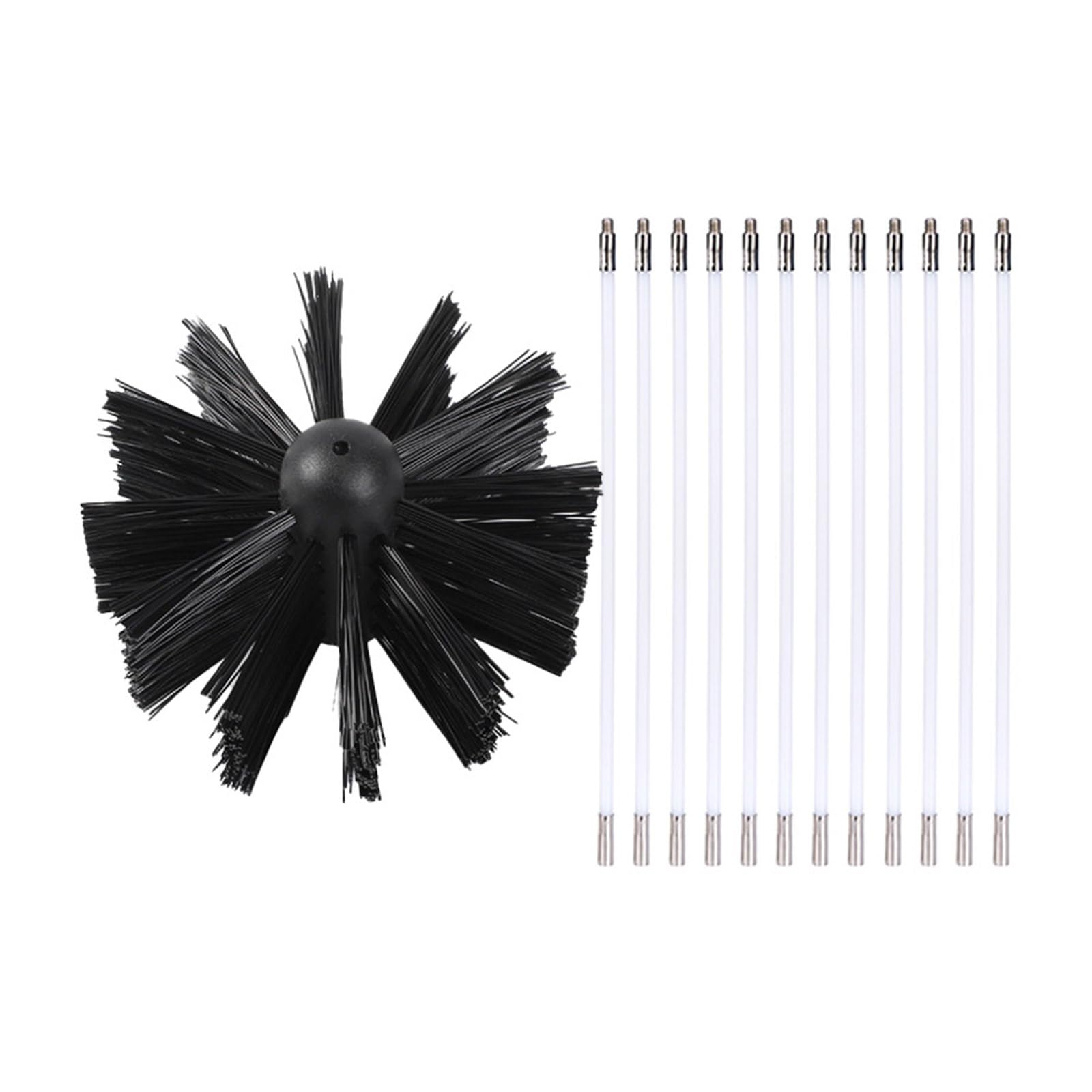 Set di spazzole multiuso flessibili per la rimozione della fuliggine per spazi ristretti detergente multiuso
