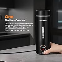 Vista 5 de Narcissus P420 Hervidores Eléctricos de Viaje, Hervidor Eléctrico Portátil de 400 Vatios Pequeño para Ebullición Rápida, 420ml / 14.2oz, Diseño