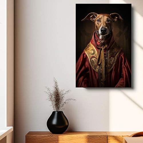 Miniatura 663 de Thuan Chow Chow Retrato de mascota con disfraz real de perro en un disfraz retrato de perro con vestimenta Retrato medieval de mascota retrato