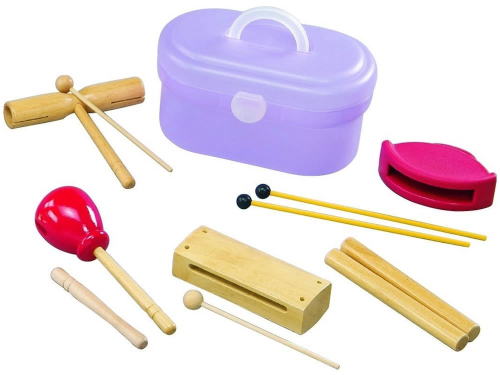 Set Percussioni 5 pezzi con case in PVC