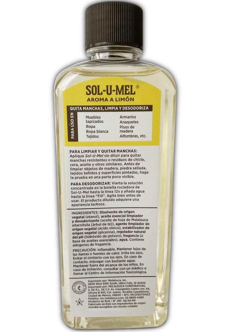 Melaleuca Sol-U-Mel Limpiador 3 en 1 Limón 226.8 g