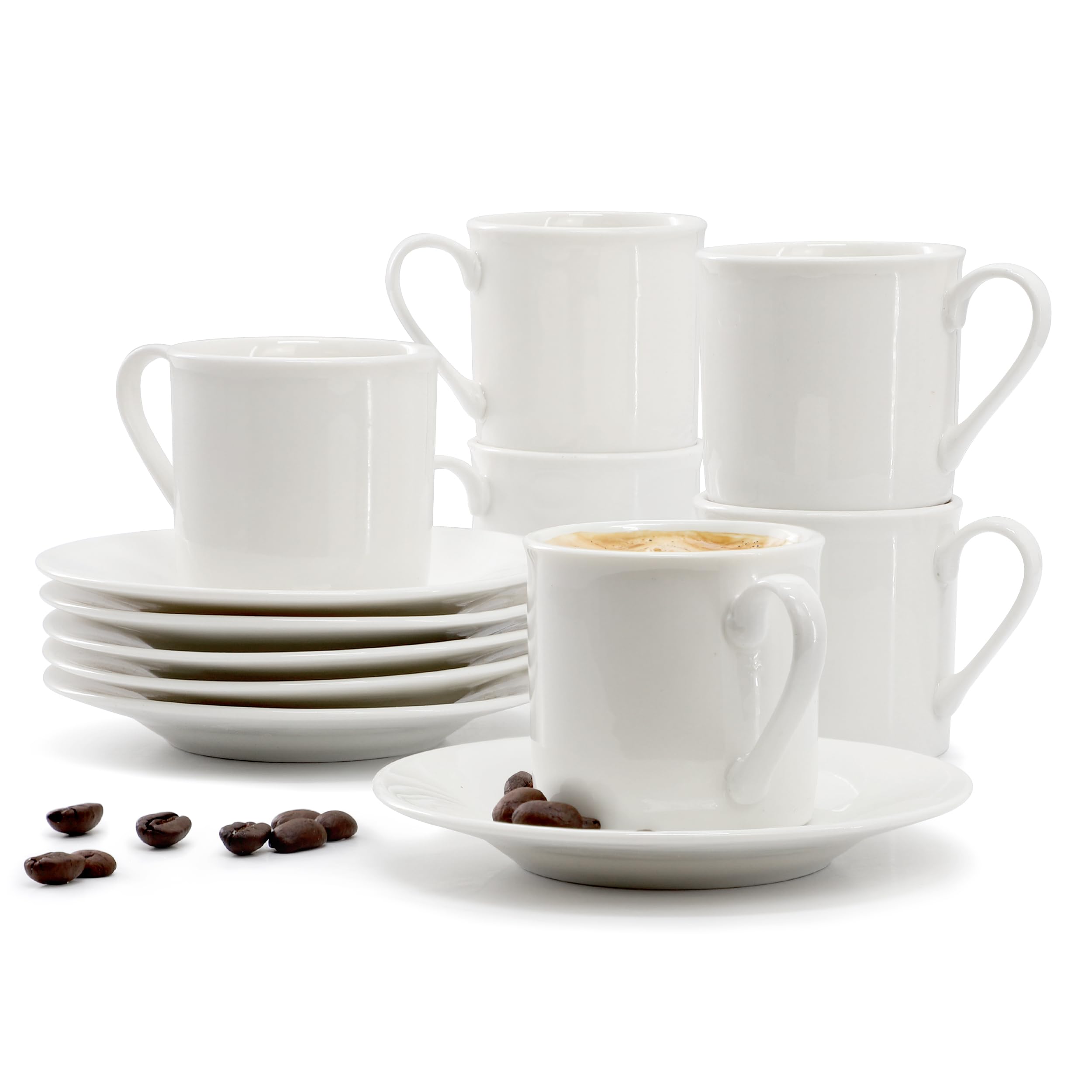 Amazon.com | Elama Aspin 12 Piece 2.5 Ounce Porcelain Espresso Cup