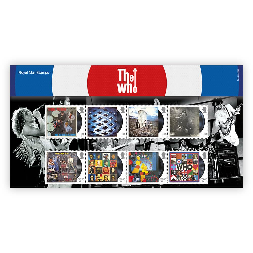 The Who Stamps Affixed Presentation Pack from Royal Mail - Image 2