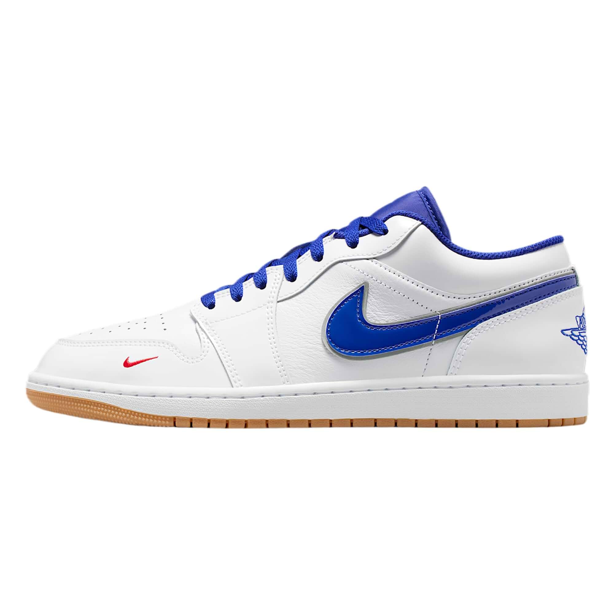Air Jordan 1 Low SE Men's Shoes (White/Old Royal/Gum Yellow/University Red)