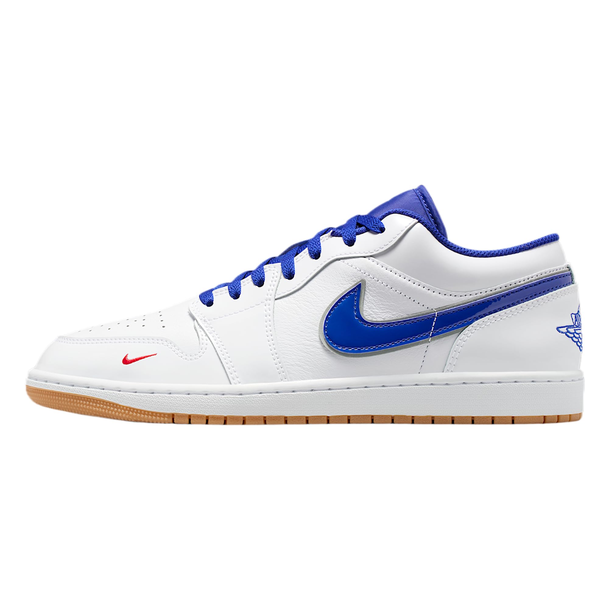 Air Jordan 1 Low SE Men's Shoes (White/Old Royal/Gum Yellow/University Red)