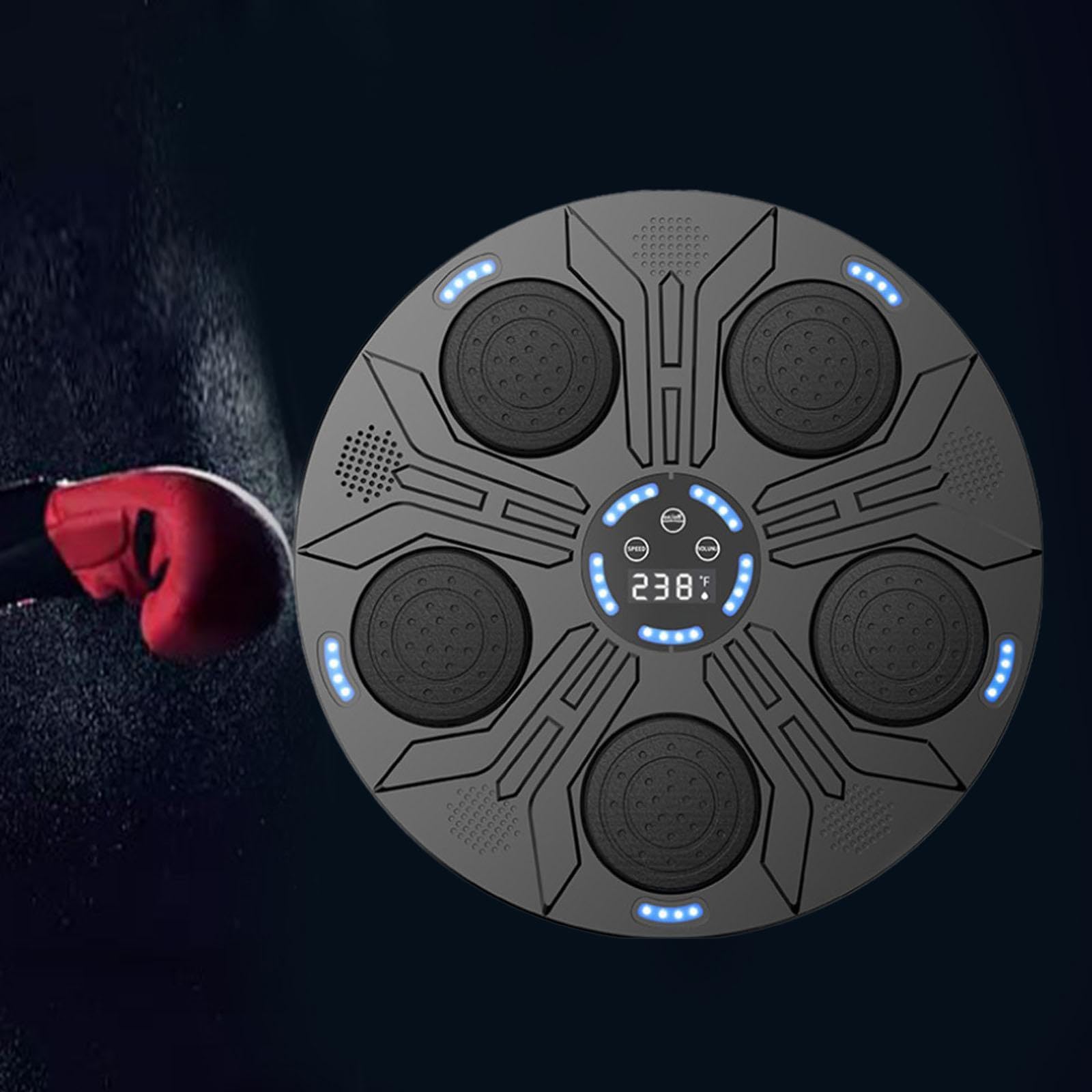 Music Boxing Machine Almohadilla Musical Interactiva de Boxeo Tablero Electrónico Sensible Entrenador Inteligente Mural Modos de Entrenamient