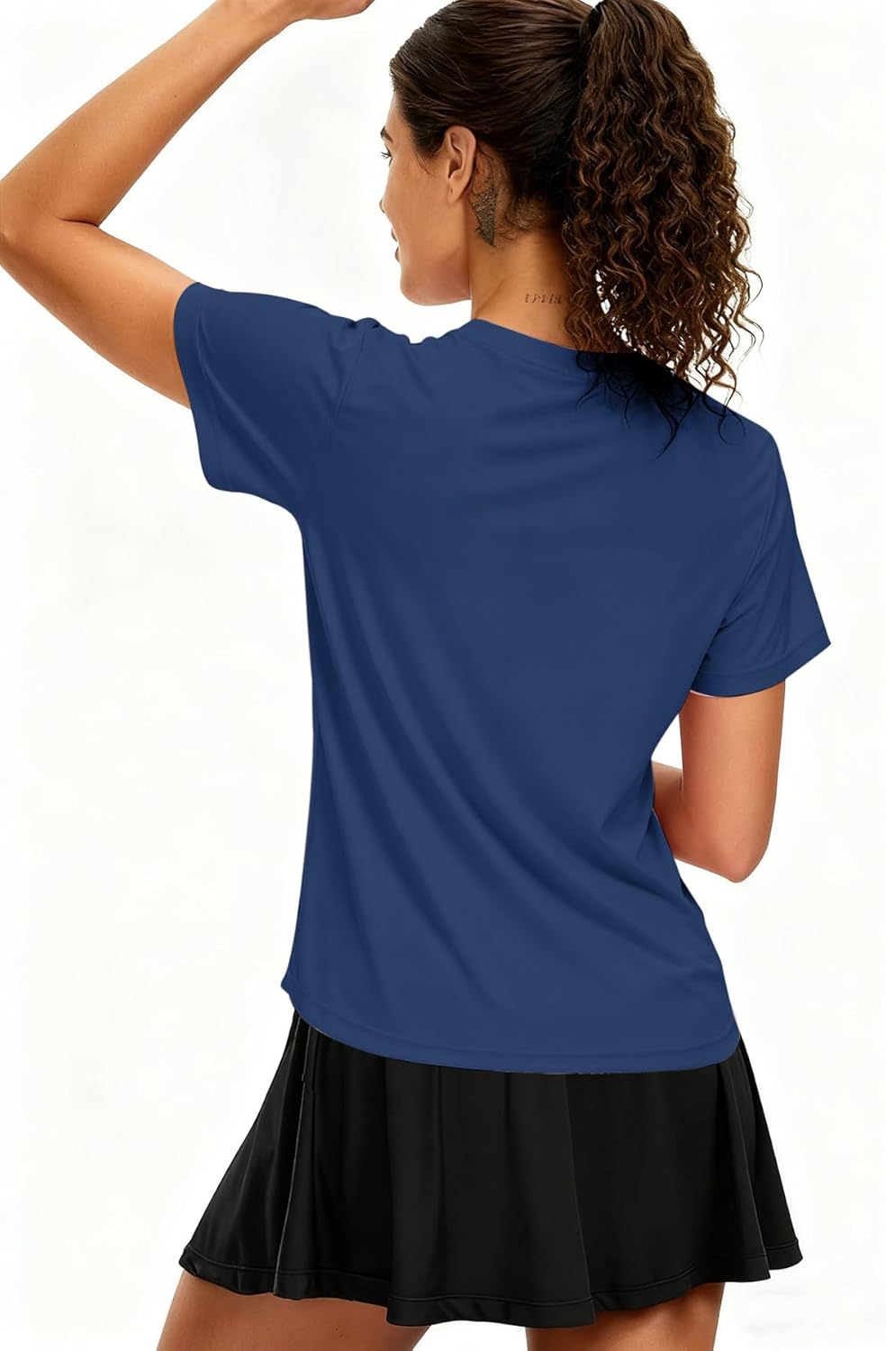 NEYOUQE Womens Short Sleeve Workout Tee Shirts UPF 50+ Outdoor Sun Protection Quick Dry Athletic Running Rash Guard Tops - Image 2