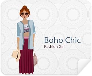 Bohe a Wind Fashion Cartoom Cleaning Cloth Screen Cleaner 2pcs Suede Fabric