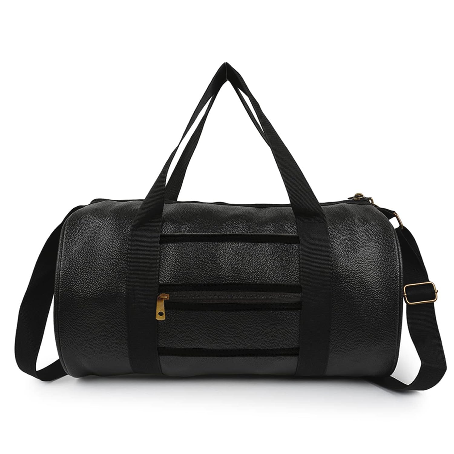 TRUE INDIAN Gym Duffel Bag for Men & Women, Black, 24 cm x 14 cm x 4 cm, 20L, Faux Leather-picture-41