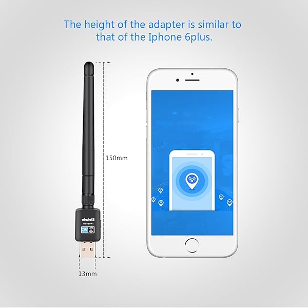 600Mbps Wireless Adattatore WiFi USB USB WiFi AdapterUSB WLAN Adapter 2 4GHz5 8GHz Dual Band 600Mbits Wireless USB Adapter fr Windows 108 187XPVistaMAC OSLinux 2 6 Supporto WPS 600Mbps