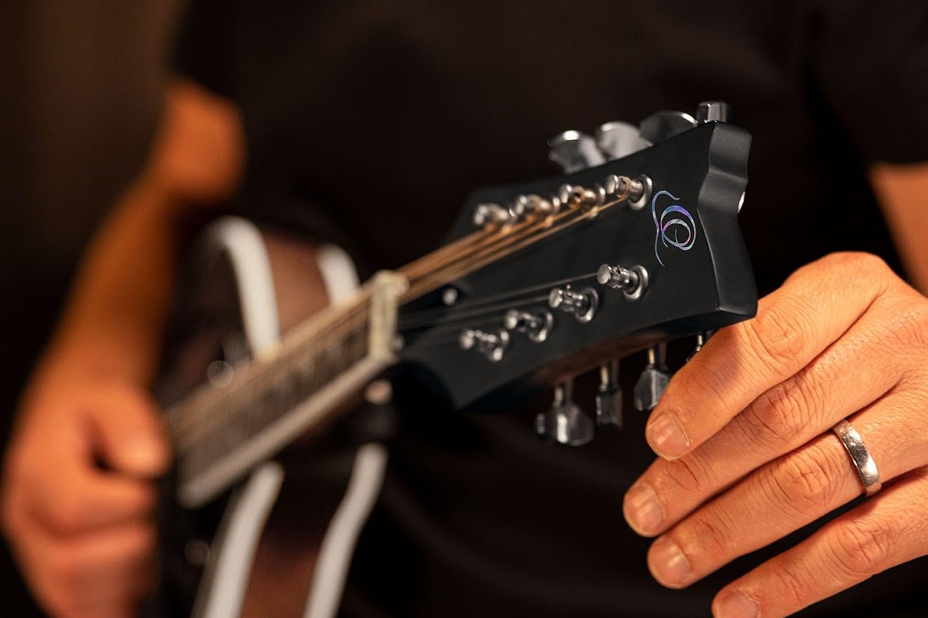 Ortega Guitars Mandoline Style A Électro-Acoustique – Ouïes en F – Série Americana – Épicéa/Érable, Marron (RMAE30-WB)