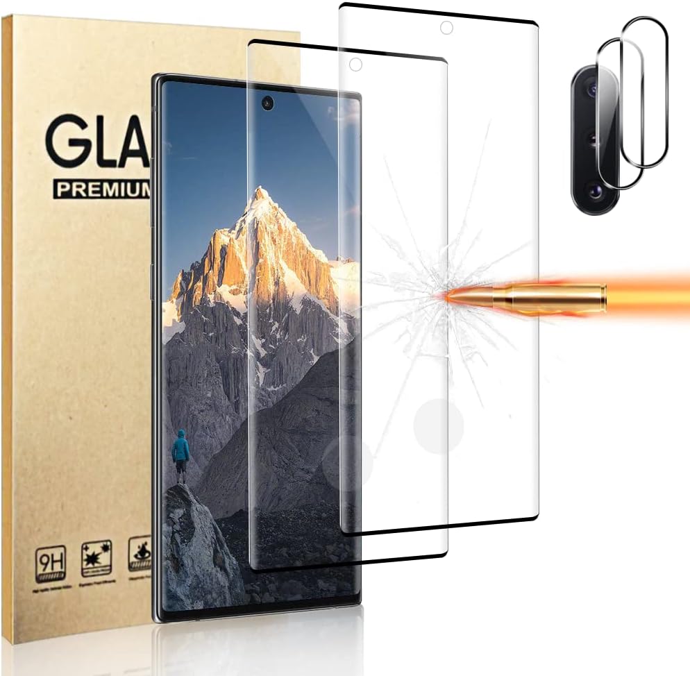 [2+2 Pack] Galaxy Note 10 Plus Screen Protector Tempered