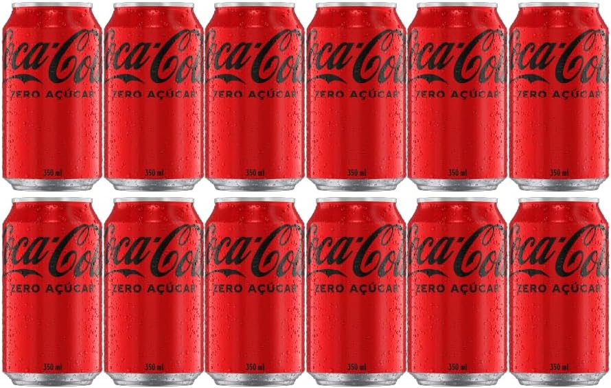 Pack de Coca-Cola Sem Açúcar lata 350ml 12 unidades