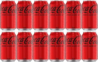 Pack de Coca-Cola Sem Açúcar lata 350ml 12 unidades