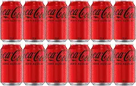 Pack de Coca-Cola Sem Açúcar lata 350ml 12 unidades