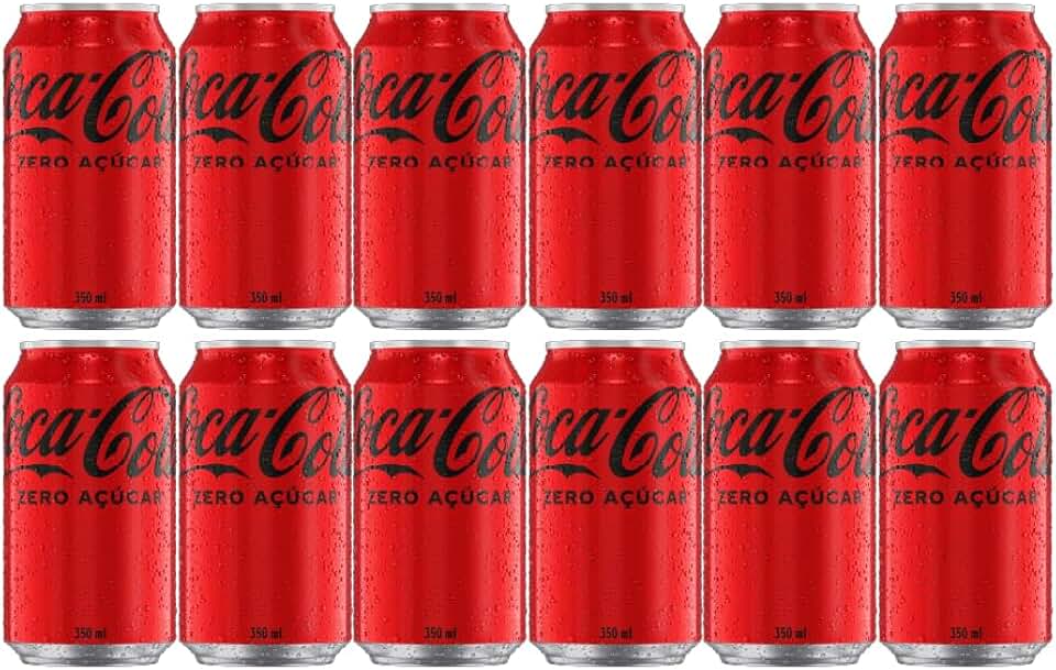 Pack de Coca-Cola Sem Açúcar lata 350ml 12 unidades